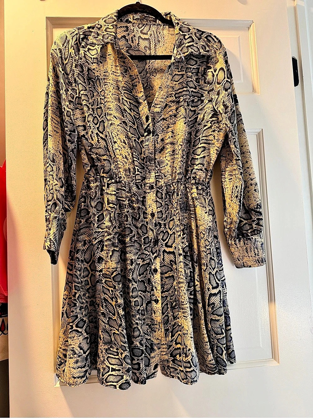 Zara Animal Print Dress Size Small New